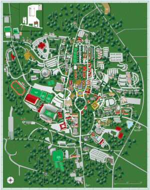 Ole Miss University Campus Map