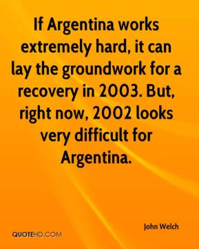 If Argentina works extremely hard, it can lay the groundwork for a ...