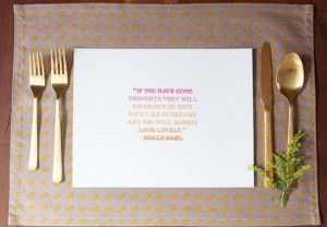 DIY Dinner Party Placemats