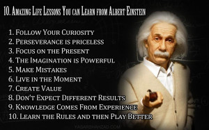 10 amazing life lessons you can learn from Albert Einstein