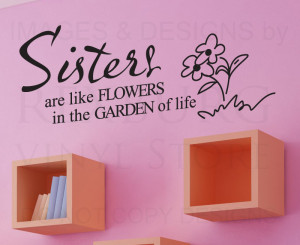 Wall-Decal-Sticker-Quote-Vinyl-Lettering-Adhesive-Graphic-Sisters ...