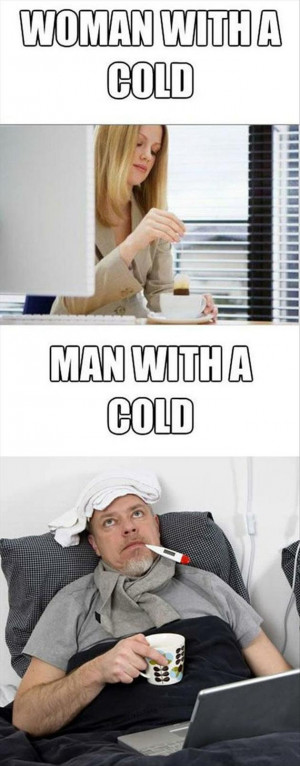 Vh Funny men vs women having a cold