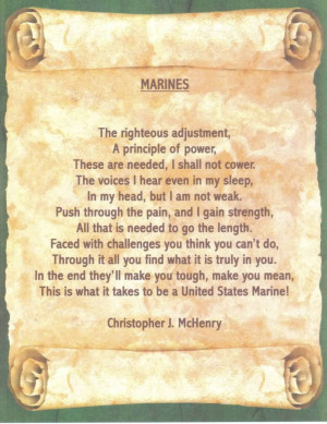 marine poem by Chris