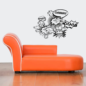 ... -Vinyl-Sticker-Room-Decal-Art-Funny-Quotes-Ohhh-Ouch-Boom-Blast-1094