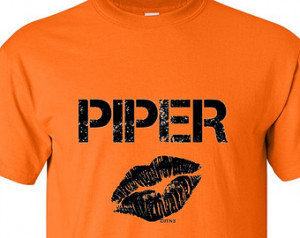 OITNB PIPER. Kissing Lips.Unisex T shirt Orange is the New Black shirt ...