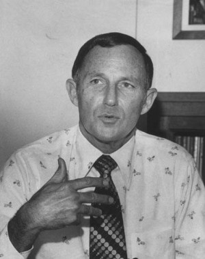 Daryl Gates, the Chief of the Los Angeles Police Department, talks ...