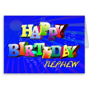 nephew_bright_letters_and_bubbles_birthday_card ...