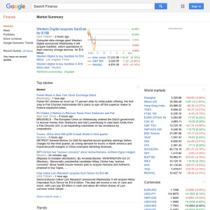 Finance: Stock market quotes, news, currency conversions & more