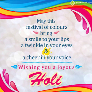 Holi Greetings - Festival of Colors
