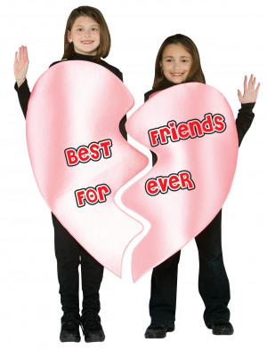 Best Friends Forever Heart Child Costume