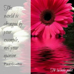 Be an example to YOU