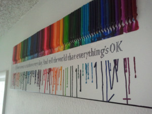 Rainbow Melted Crayon + Johnny Cash