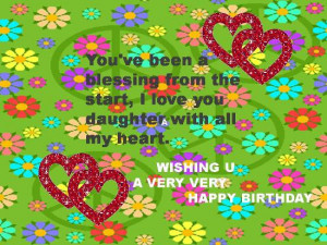Greetings On Daughter’s Birthday.