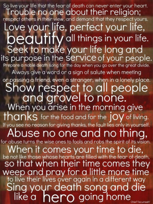 tecumseh poem - act of valor