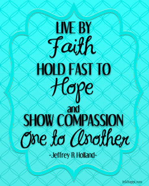 Quote from a wonderful talk on depression and mental health issues ...