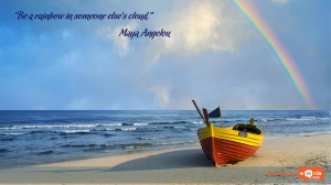 Inspirational Wallpaper Quote by Maya Angelou