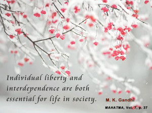 ... Interdependence Are Both Essential For Life In Society ~ Life Quote