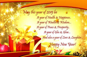 Sayings Greeting Happy New Year 2015