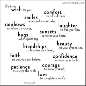 This Is My Wish For You ~ Friendship Quote