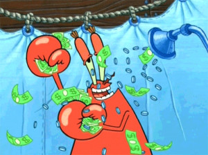 spongebob money mr krabs