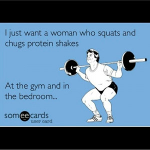 Squats & protein shakes ️my husband has this... What a lucky man ...