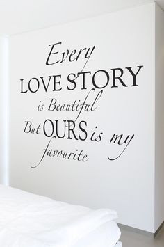 Every love story #wall #stickers #decals #vinyl #quotes More