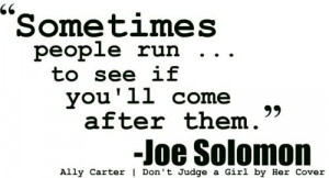 Joe Solomon from Gallagher Girls by Ally CarterGallagher Girls Quotes ...