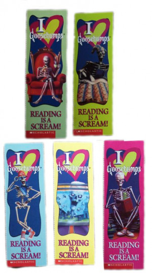 Goosebumps bookmarks....I HAD THESE! I was a part of the fan club and ...