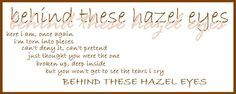 Hazel Eyes Sayings Hazel eyes meaning