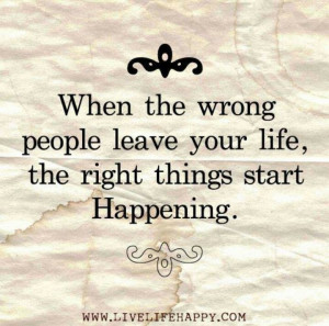 When the wrong leave...