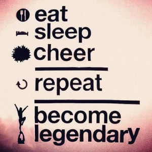 Eat sleep cheer repeat