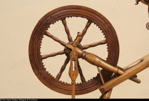 Spinning Wheel for Wool, 1860 Antique