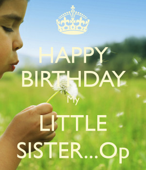happy birthday little sister quotes