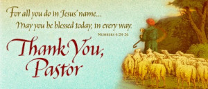 You can honor your pastor today with an E-card like the one shown here ...