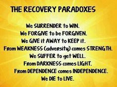 Recovery Paradoxes! ﻿#recovery #paradoxes #quotes #recoveryquotes ...