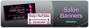 Salon Banners - Hair Salons, Nail Salons, Beauty Salons