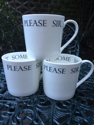 please sir oliver twist mug this china mug features the famous please ...