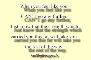 When You Feel Like You CAN’T Go Any Further…