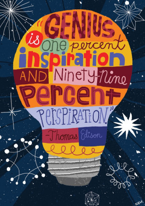 ... nate williams inspiration quotes hand lettering thomas edison quotes