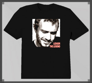 Heath Ledger The Legend Actor Tribute T Shirt