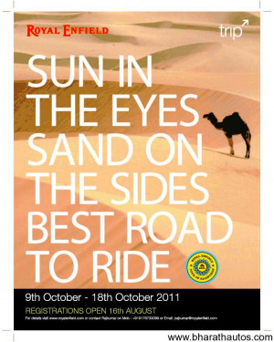 Royal Enfield Tour of Rajasthan 2011 registration opens