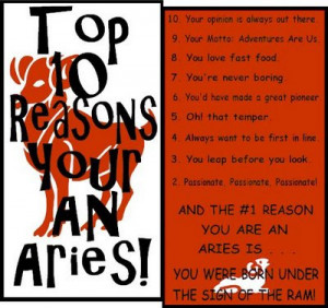 ... aries top 10 reasons you are aries who are aries aries likes aries