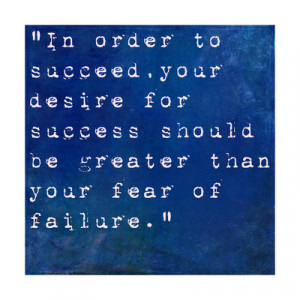 Inspirational Quote By Bill Cosby On Earthy Blue Background