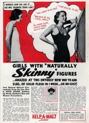 Add 5lb of solid flesh in a week!' The vintage ads promoting weight ...