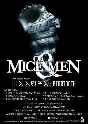 ... Mice & Men Announce April European Tour With Issues And Beartooth