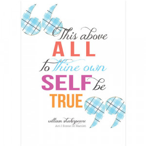 Shakespeare quote greeting card, True