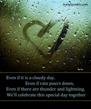 Even if it is a cloudy day,