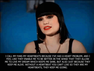 Tags: jessie j interview heartbeats quote gif