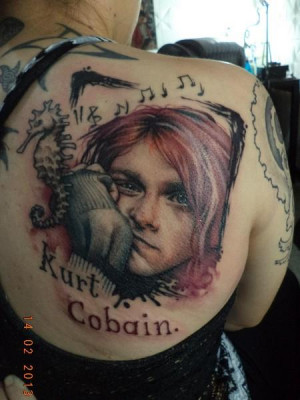 portrait tattoo kurt cobain portrait tattoo kurt cobain tattoos tattoo ...
