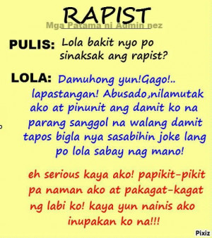 Tagalog Jokes : Rapist , Pulis and Lola